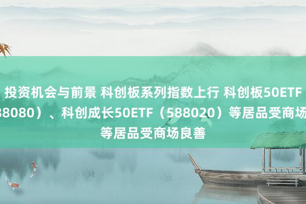 投资机会与前景 科创板系列指数上行 科创板50ETF（588080）、科创成长50ETF（588020）等居品受商场良善