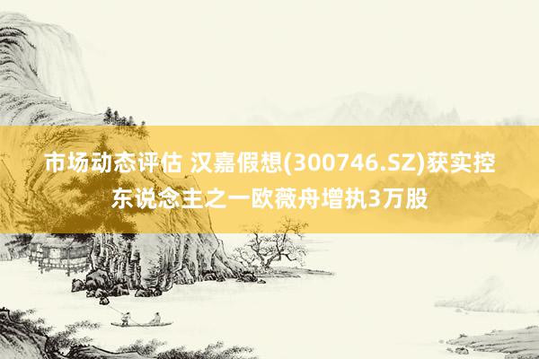 市场动态评估 汉嘉假想(300746.SZ)获实控东说念主之一欧薇舟增执3万股