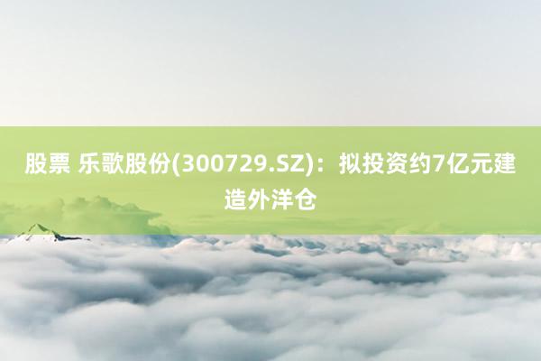 股票 乐歌股份(300729.SZ)：拟投资约7亿元建造外洋仓